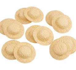 Best VBS Strohhut, 5 cm, 12 Stück