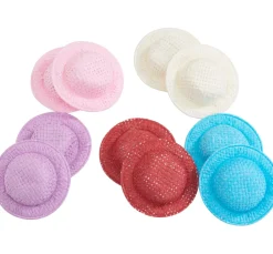 Discount VBS Strohhut "Sortiert", Ø 5 cm, 10 Stück