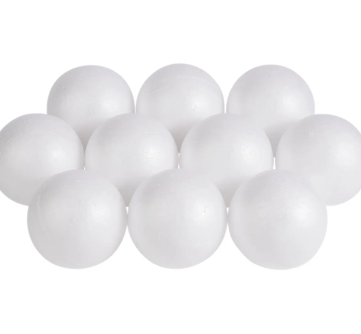 Clearance VBS Styroporkugel, Ø 10 cm, 10 Stück