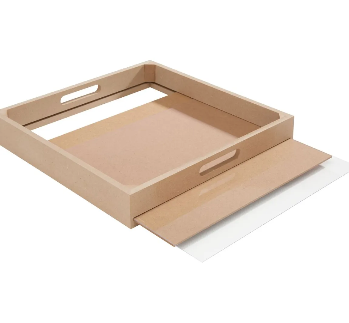 VBS Tablett mit Plexiglasauszug