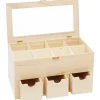 VBS Teebox mit 3 Schüben und Sichtfenster