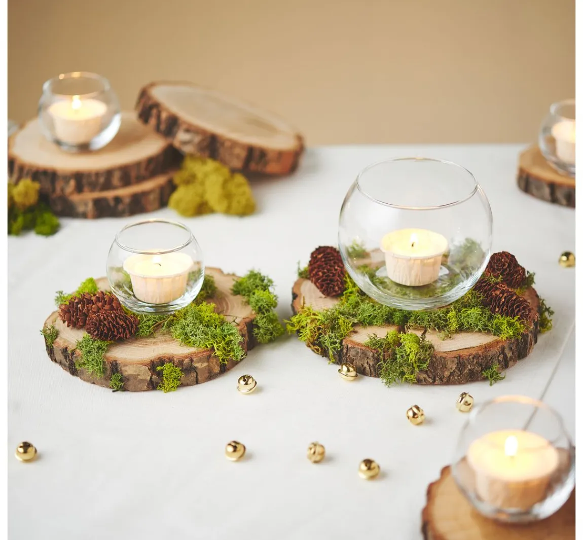 Sale VBS Teelichtglas "Bowl", Ø 10,5 cm, 2 Stück