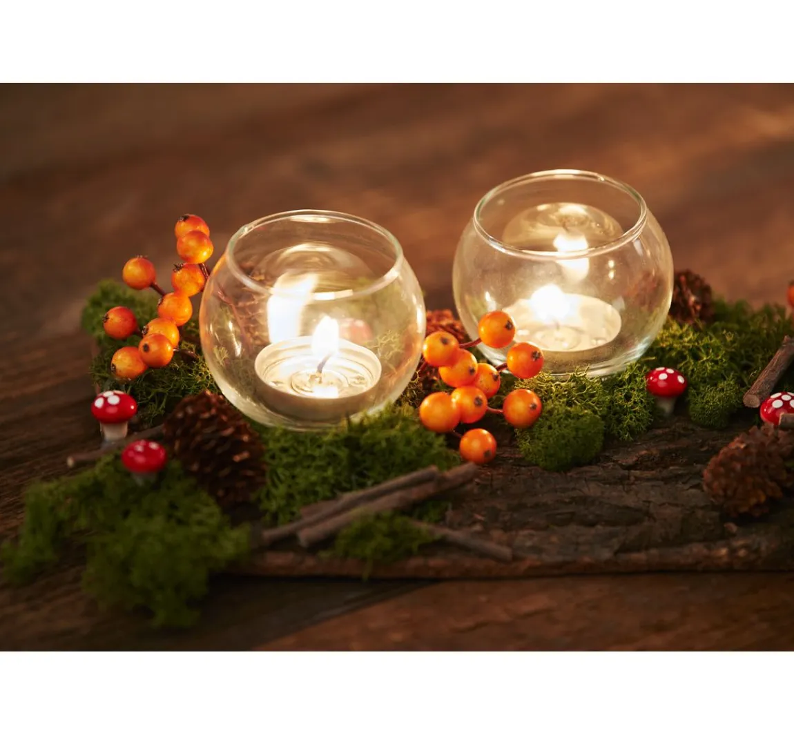 Sale VBS Teelichtglas "Bowl", Ø 6,7 cm, 4 Stück
