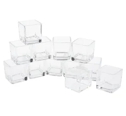 Best VBS XXL VBS Teelichtgläser "Cube", 12 Stück