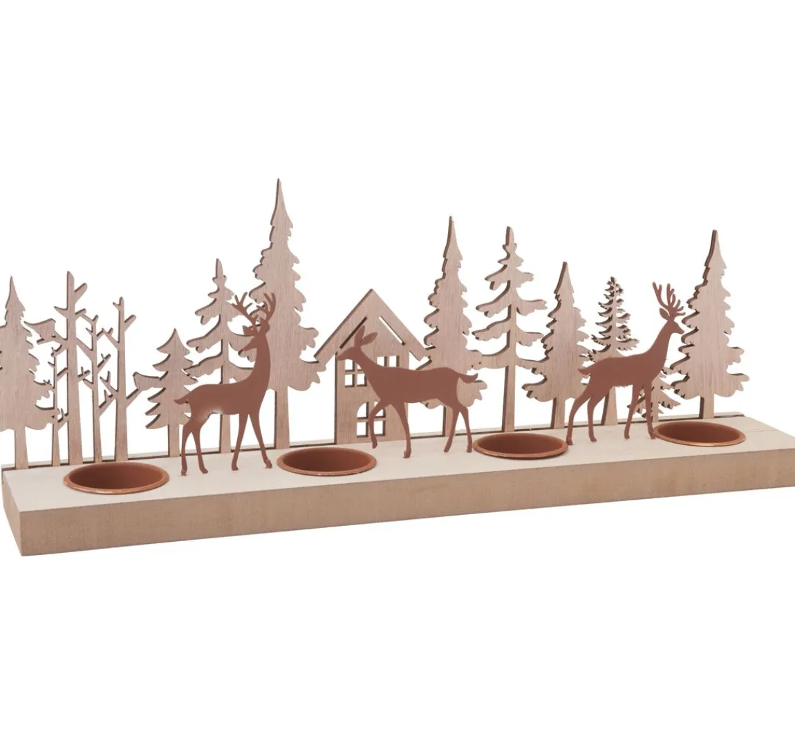 Clearance VBS Teelichthalter "Rehe im Wald"