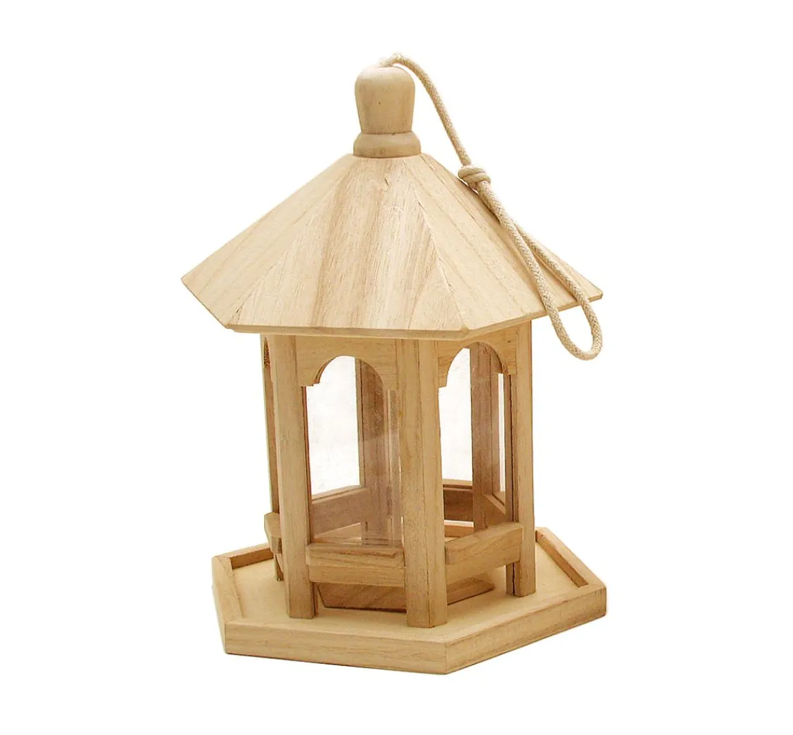 Outlet VBS Vogel-Futterhaus, 6 eckig, Holz