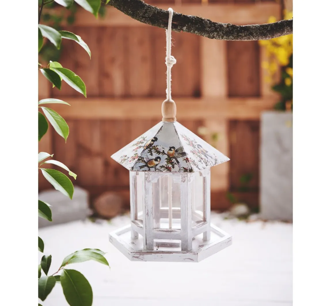 Outlet VBS Vogel-Futterhaus, 6 eckig, Holz