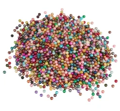 VBS XXL VBS Wachsperlen "Bunter Mix", Ø 6 mm, 250 g