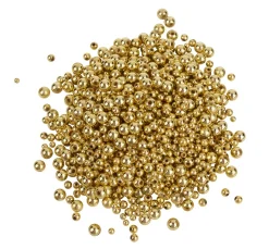 Clearance VBS XXL VBS Wachsperlen-Sortiment "Gold", 1.000 Stück
