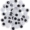 Clearance VBS XXL VBS Wackelaugen zum Annähen "Rund", 10 mm, 50 Stück