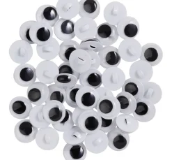 Clearance VBS XXL VBS Wackelaugen zum Annähen "Rund", 10 mm, 50 Stück