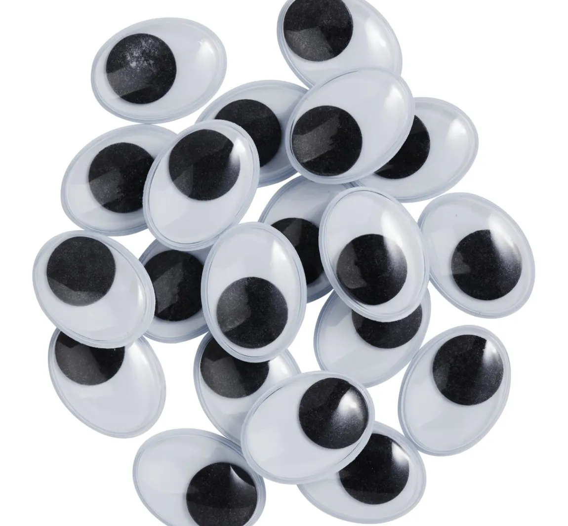 Sale VBS Wackelaugen zum Aufkleben "Oval", 20 mm, 20 Stück