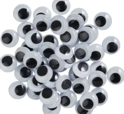 VBS Wackelaugen zum Aufkleben "Rund", 12 mm, 50 Stück