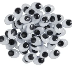Outlet VBS Wackelaugen zum Aufkleben "Oval", 10 mm, 50 Stück