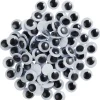 Outlet VBS Wackelaugen zum Aufkleben "Rund", 8 mm, 100 Stück