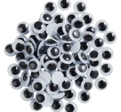 Outlet VBS Wackelaugen zum Aufkleben "Rund", 8 mm, 100 Stück