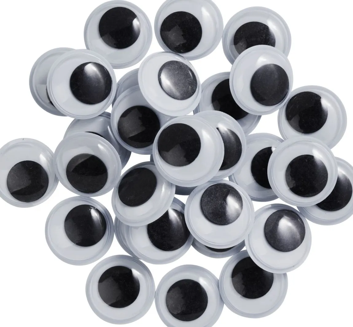 New VBS Wackelaugen zum Aufkleben "Rund", 20 mm, 30 Stück