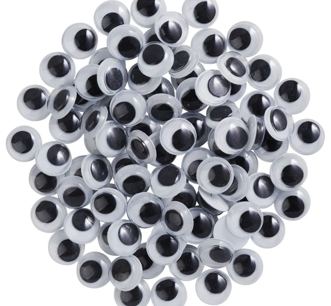 Hot VBS Wackelaugen zum Aufkleben "Rund", 10 mm, 100 Stück