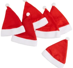 Outlet VBS Weihnachtsmützen für 8 cm Kopfdurchmesser, 6 Stück