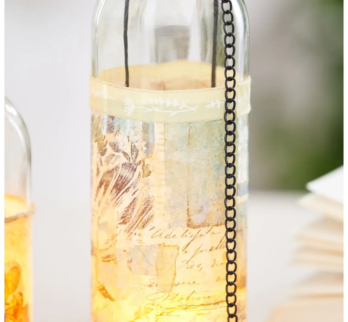 Clearance VBS Windlicht "Flasche", Höhe 29 cm