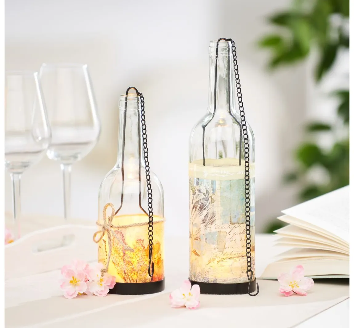 Clearance VBS Windlicht "Flasche", Höhe 29 cm