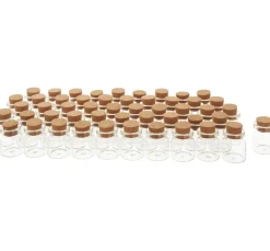 Outlet VBS XXL Mini Gläschen mit Korken, 50 Stück