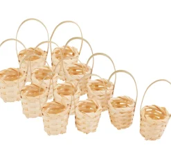 Outlet VBS XXL Mini Körbchen "Bambus", 12 Stück