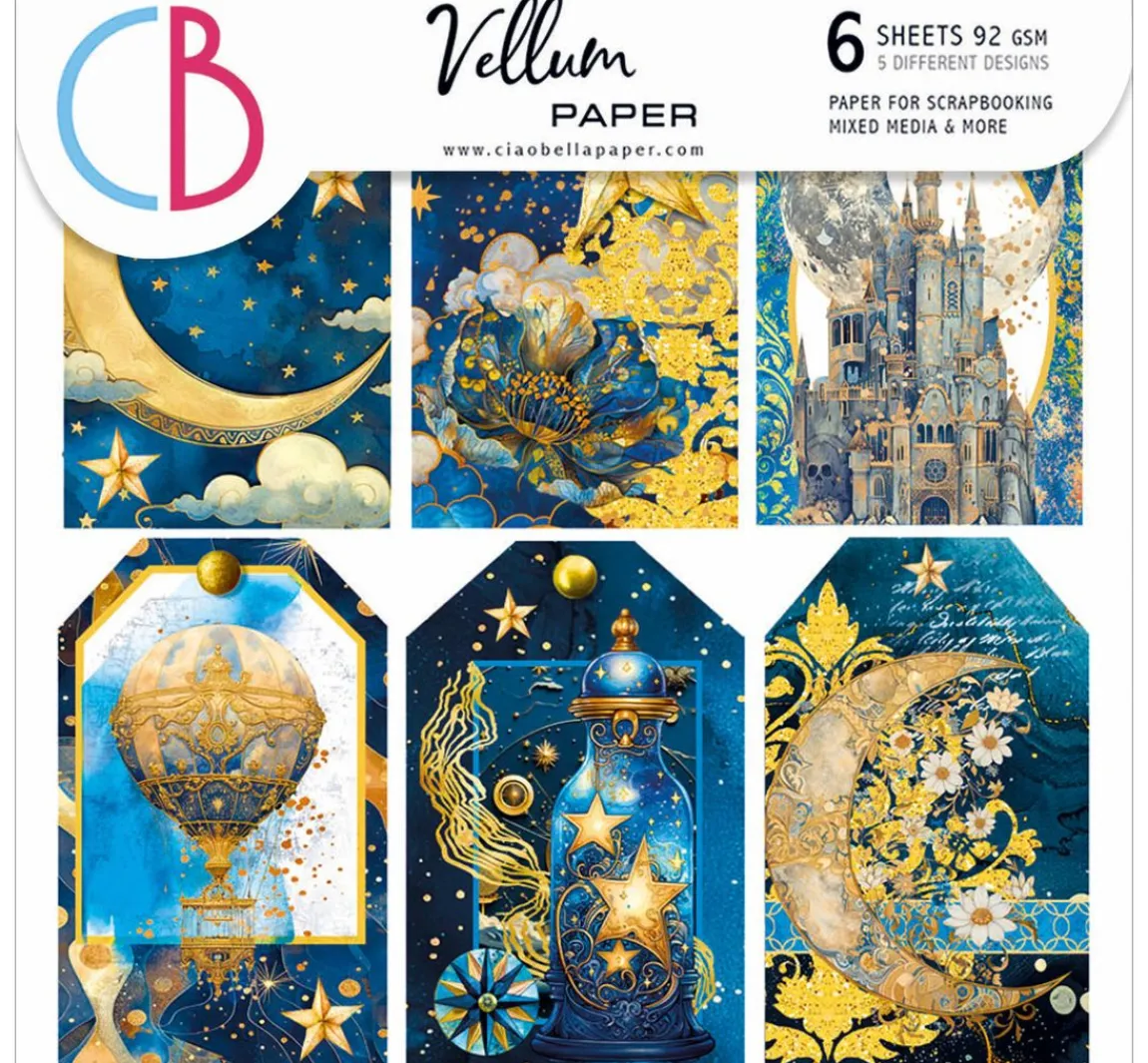 New Ciao Bella Vellum Paper "Celestial"