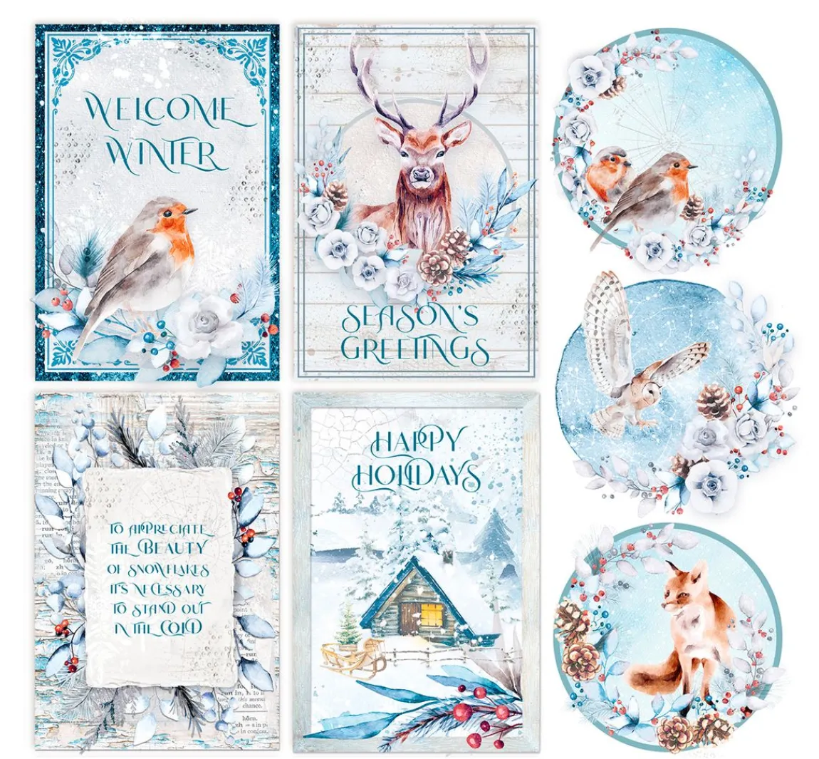 Clearance Ciao Bella Vellum Paper "Winter Journey"
