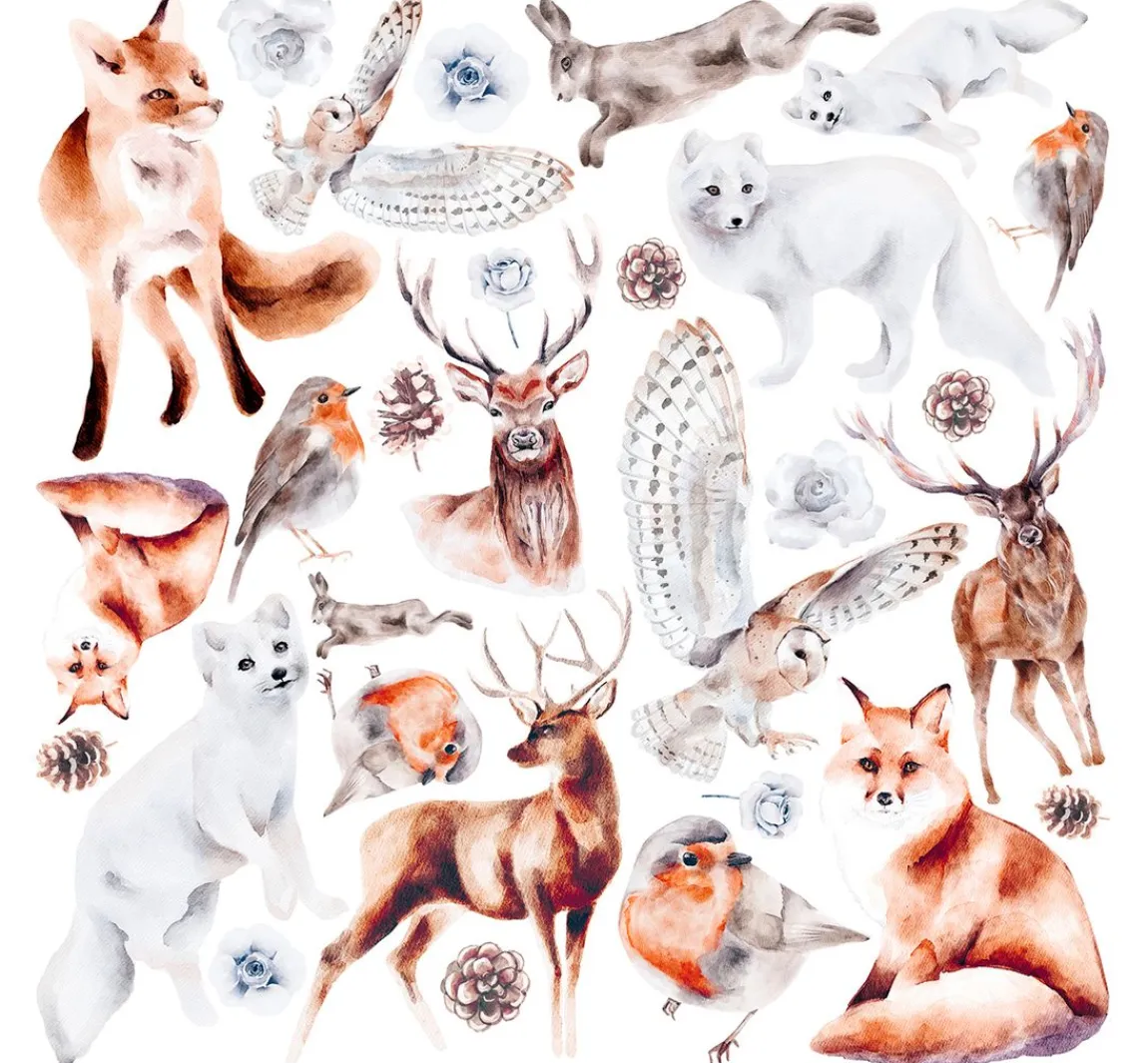 Clearance Ciao Bella Vellum Paper "Winter Journey"