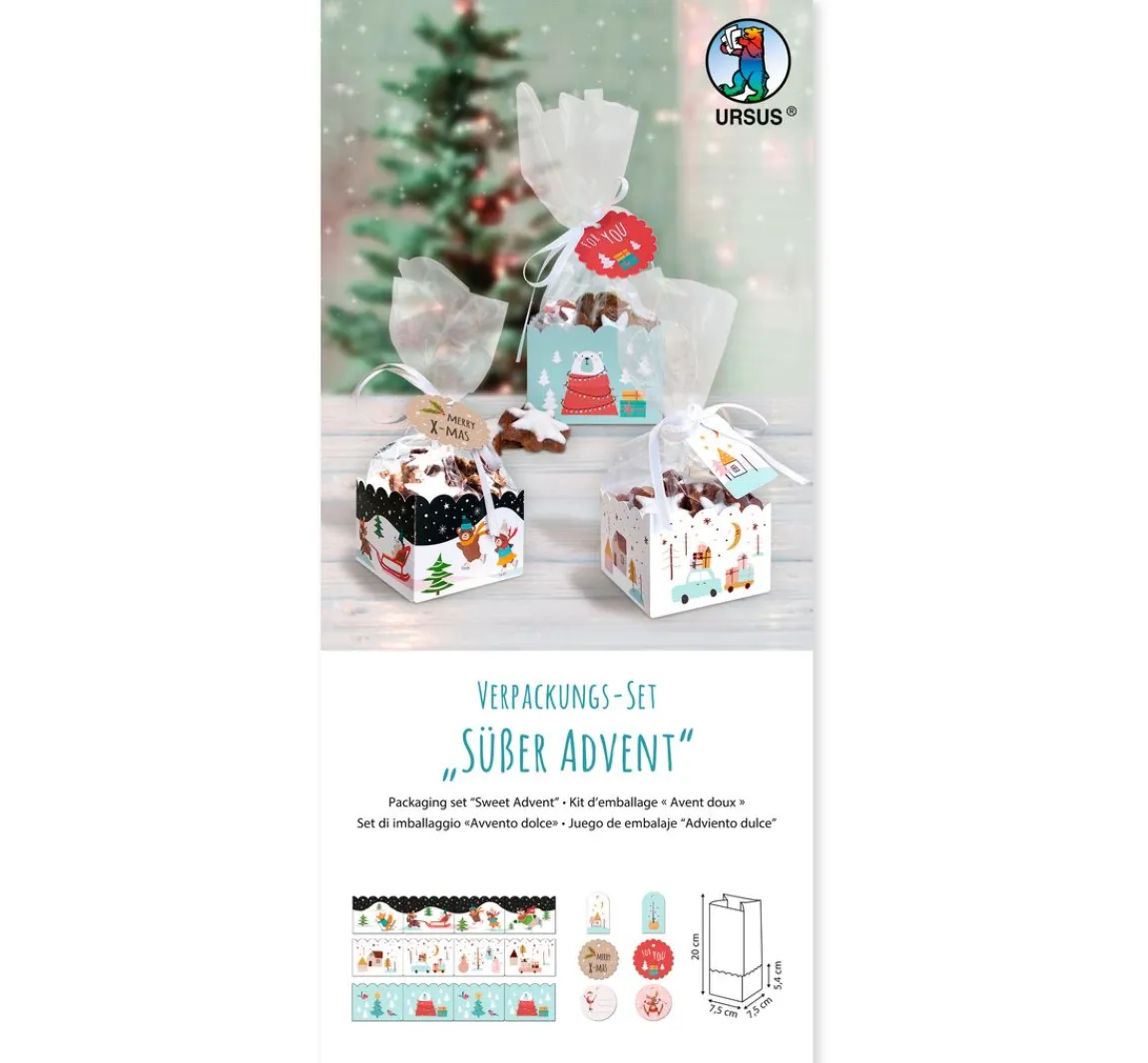 Online URSUS Verpackungs-Set "Süßer Advent"