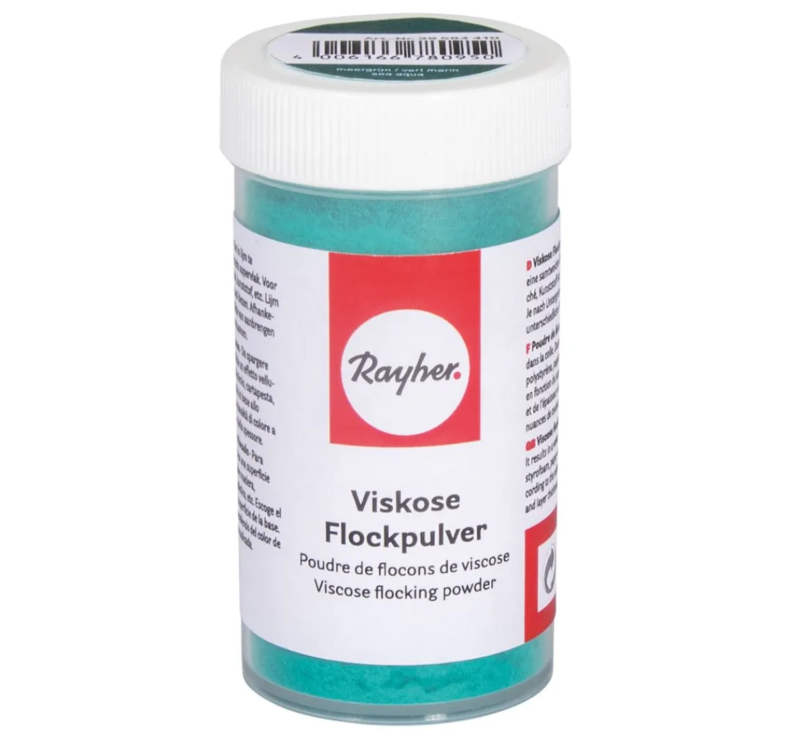 Hot Rayher Viskose Flockpulver mit Streueinsatz, 8 g