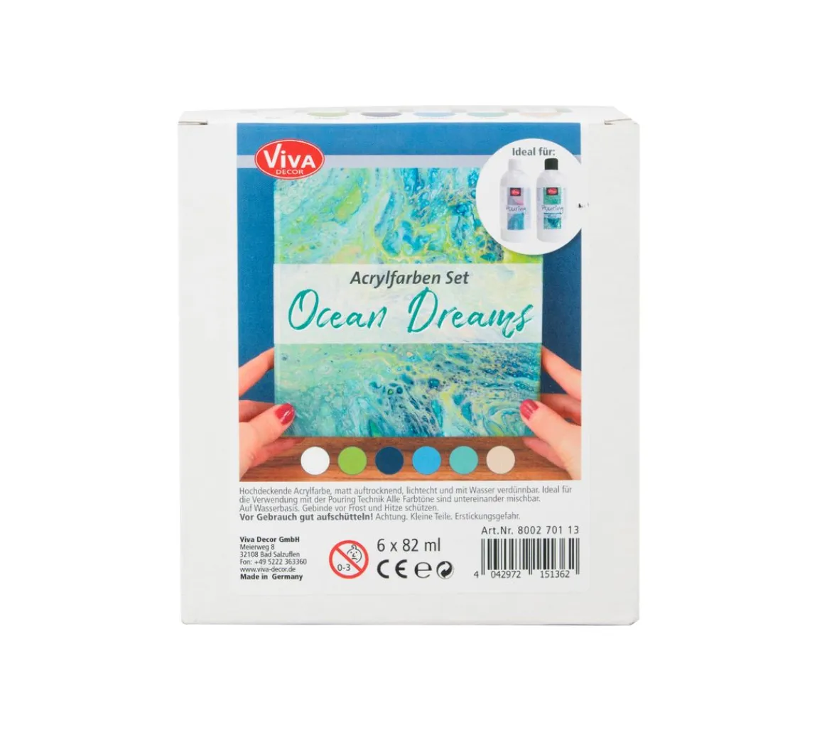 Online Viva Decor Acrylfarben-Set "Ocean Dreams"