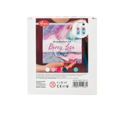 New Viva Decor Acrylfarben-Set "Berry Love"