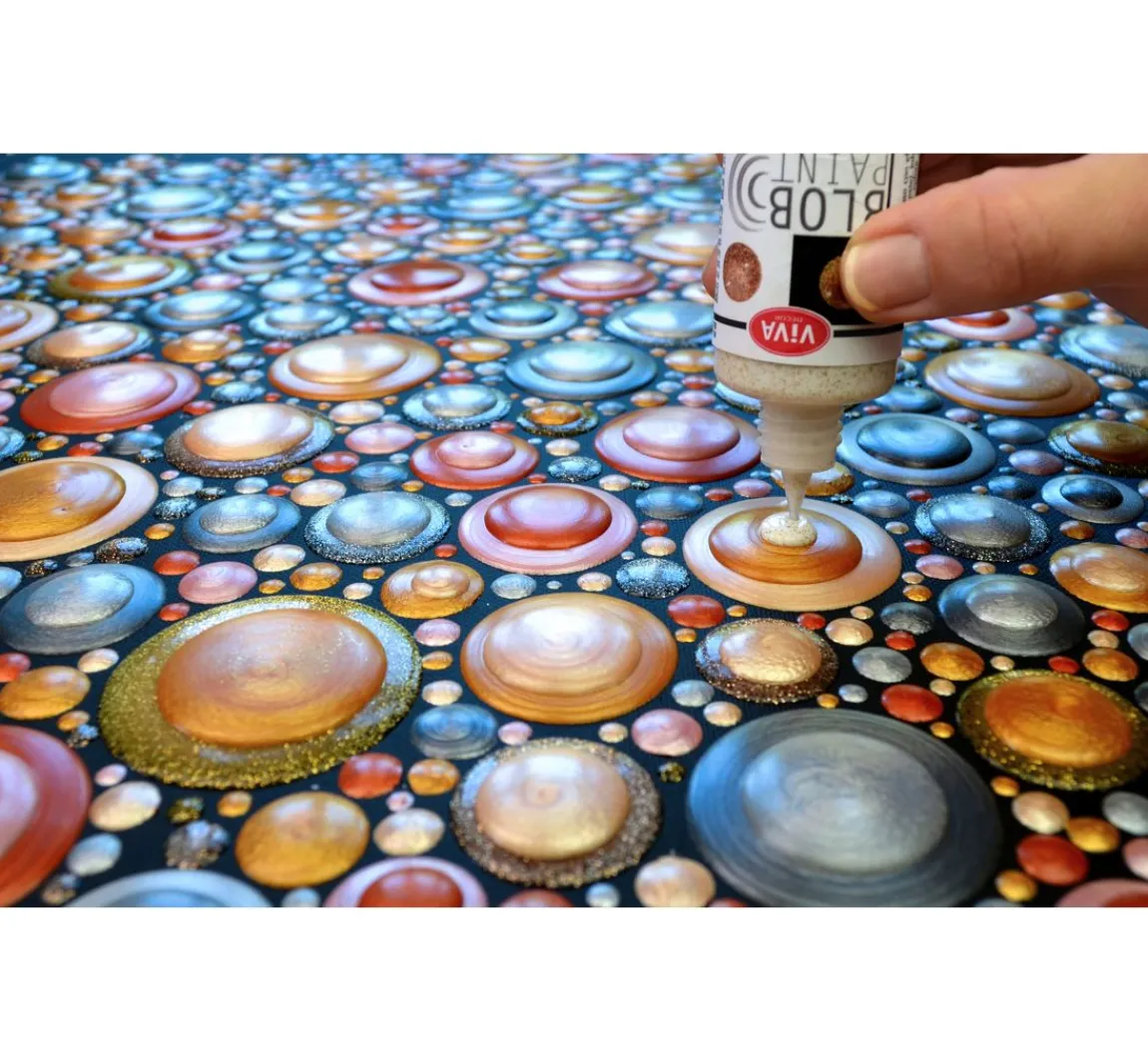 Viva Decor Blob Paint, 90 ml, Metallic/Glitter