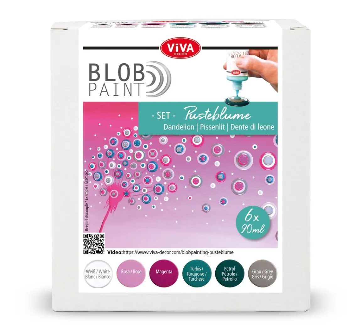 Sale Viva Decor Blob Paint Farb-Set "Pusteblume"