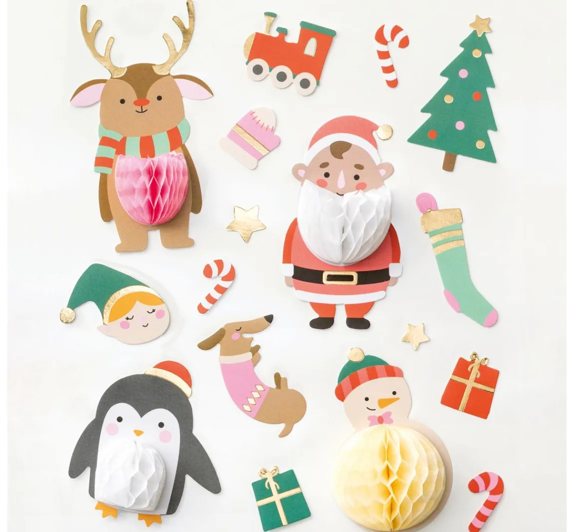 Hot folia Wabenball Sticker "Christmas"