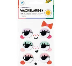 Clearance folia Wackelaugen mit Wimpern, selbstklebend