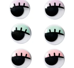 Clearance folia Wackelaugen mit Wimpern, selbstklebend