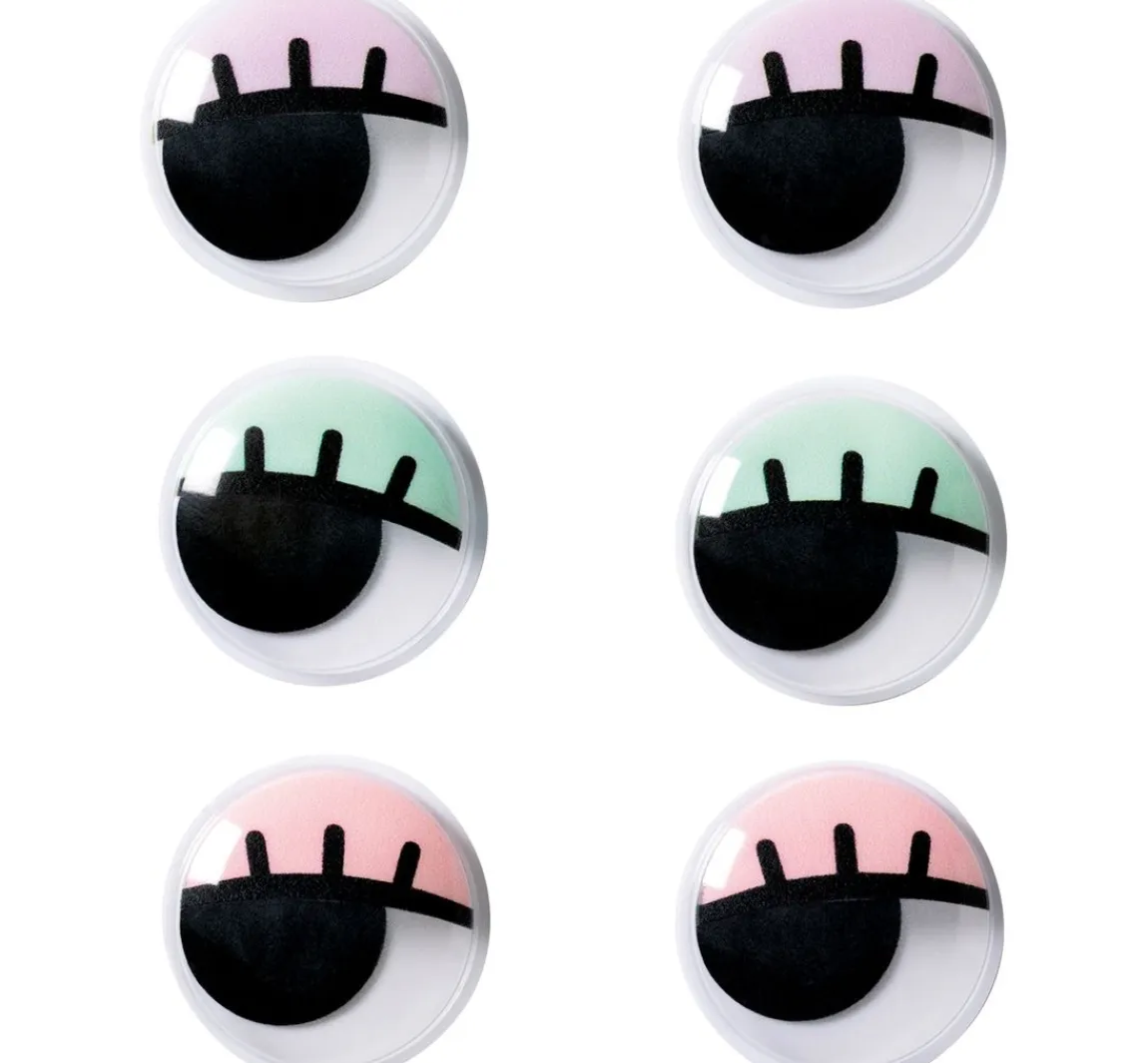 Clearance folia Wackelaugen mit Wimpern, selbstklebend