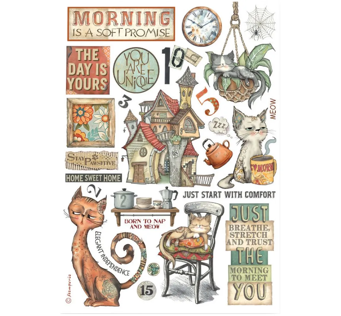 Sale Stamperia Washi Pad "Furry Friends"