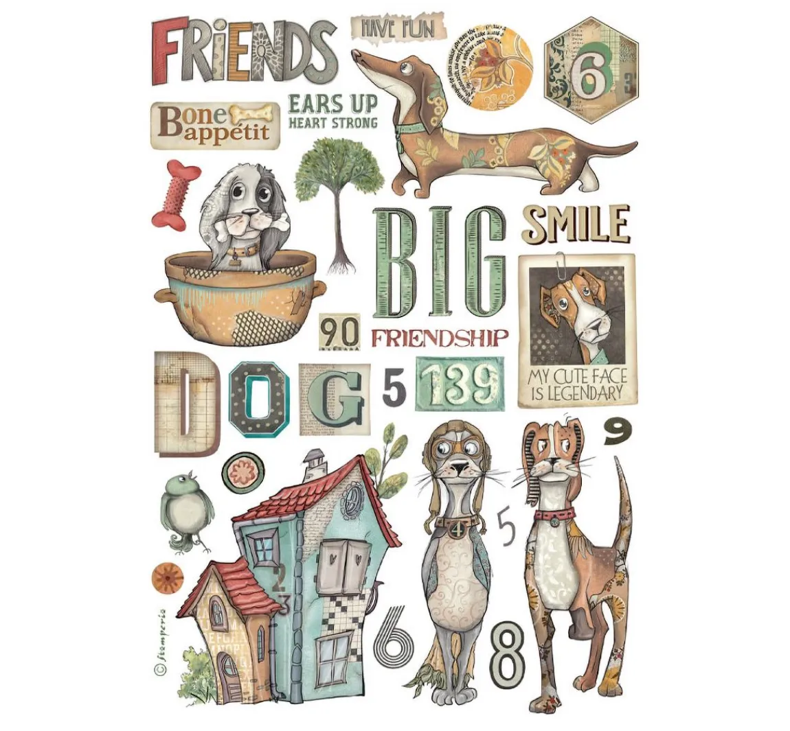 Sale Stamperia Washi Pad "Furry Friends"
