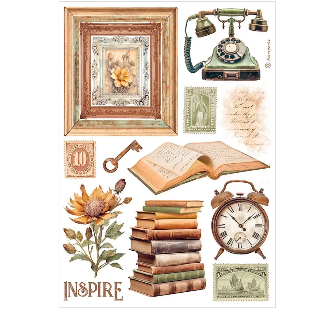 New Stamperia Washi Pad "Golden Harmony"