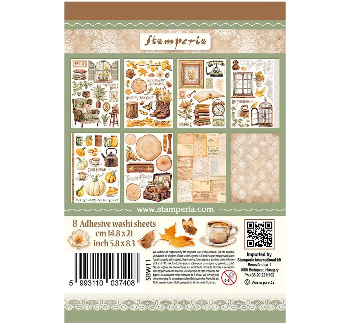 New Stamperia Washi Pad "Golden Harmony"