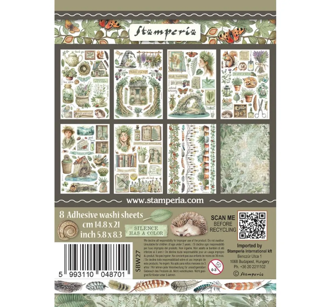 Online Stamperia Washi Pad "Herbarium Silvae"