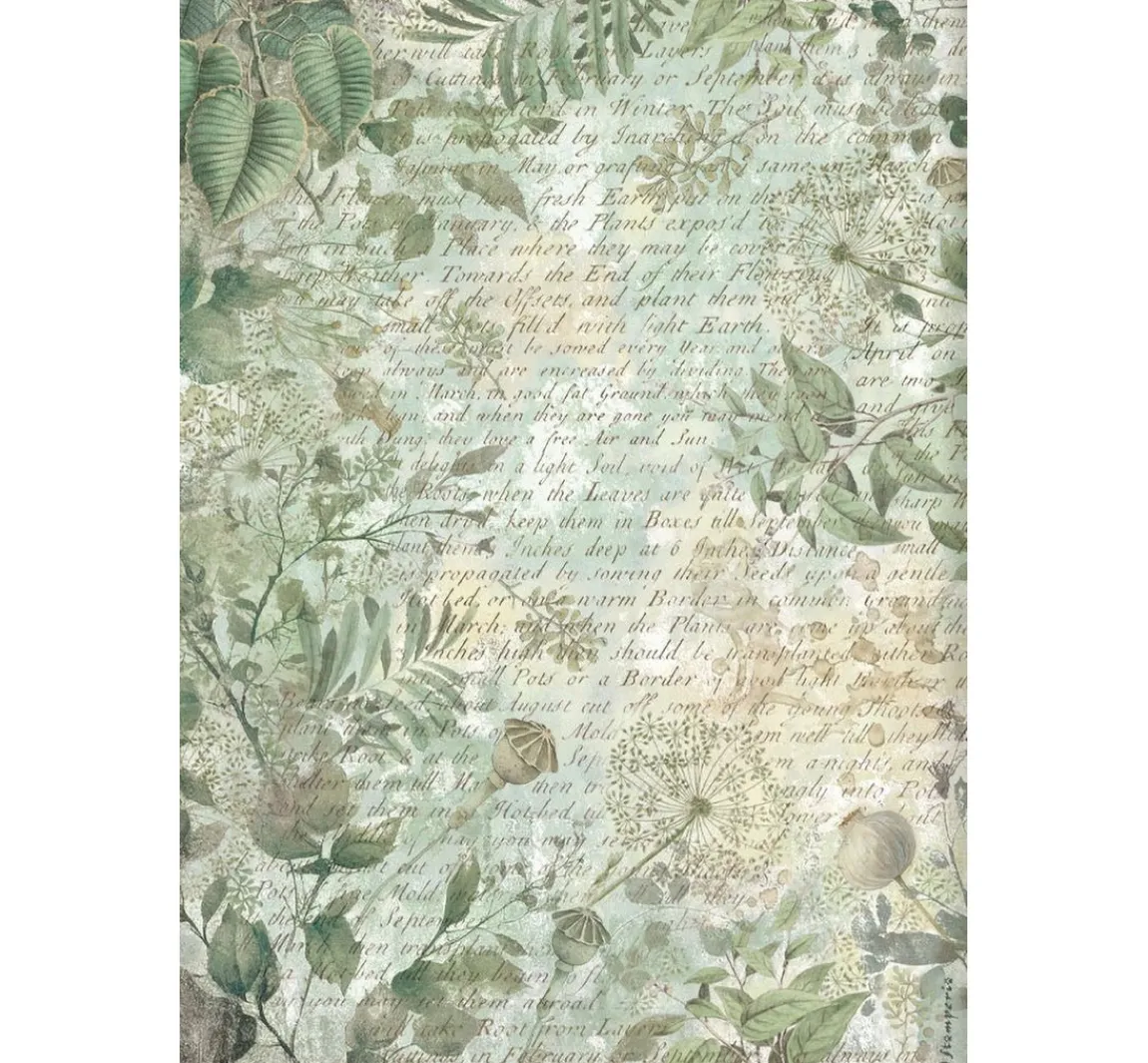 Online Stamperia Washi Pad "Herbarium Silvae"