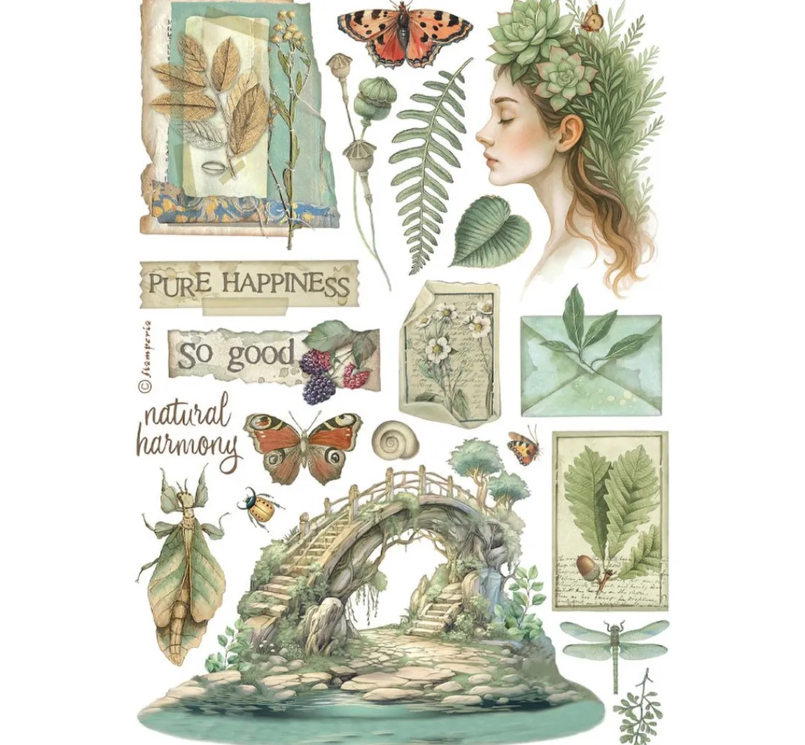 Online Stamperia Washi Pad "Herbarium Silvae"