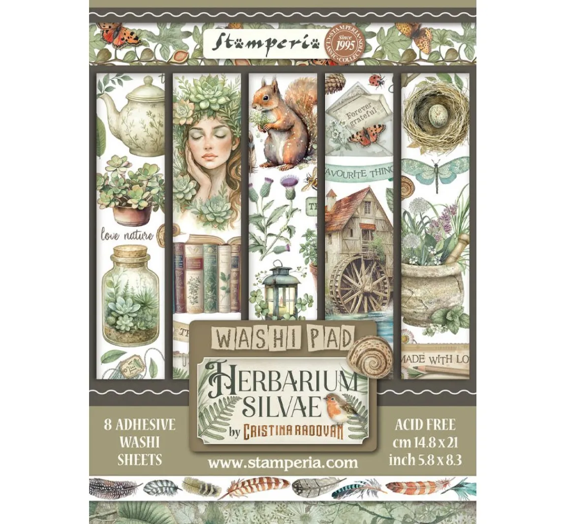 Online Stamperia Washi Pad "Herbarium Silvae"