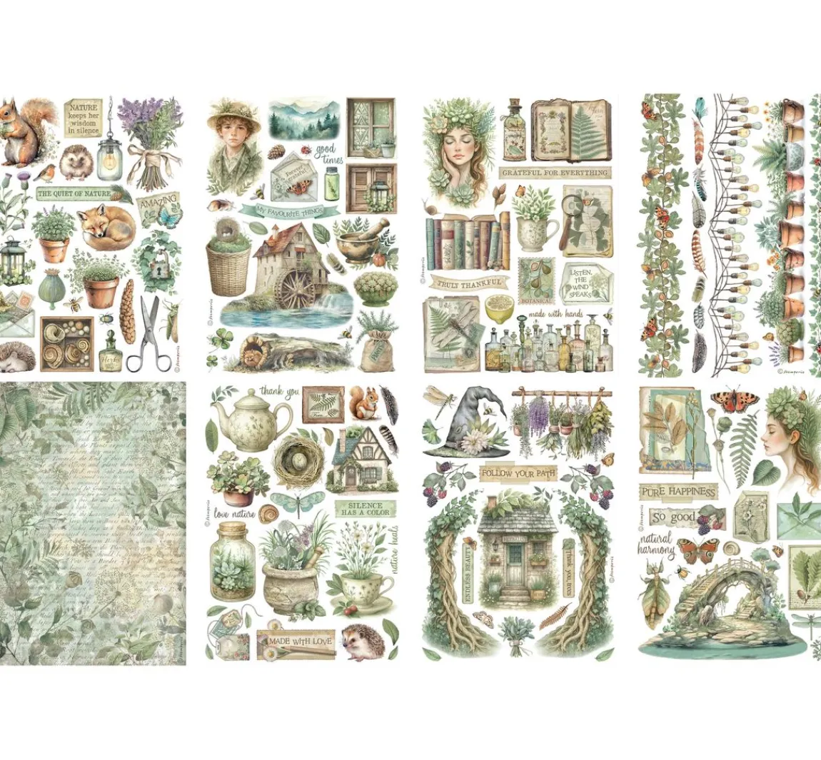 Online Stamperia Washi Pad "Herbarium Silvae"