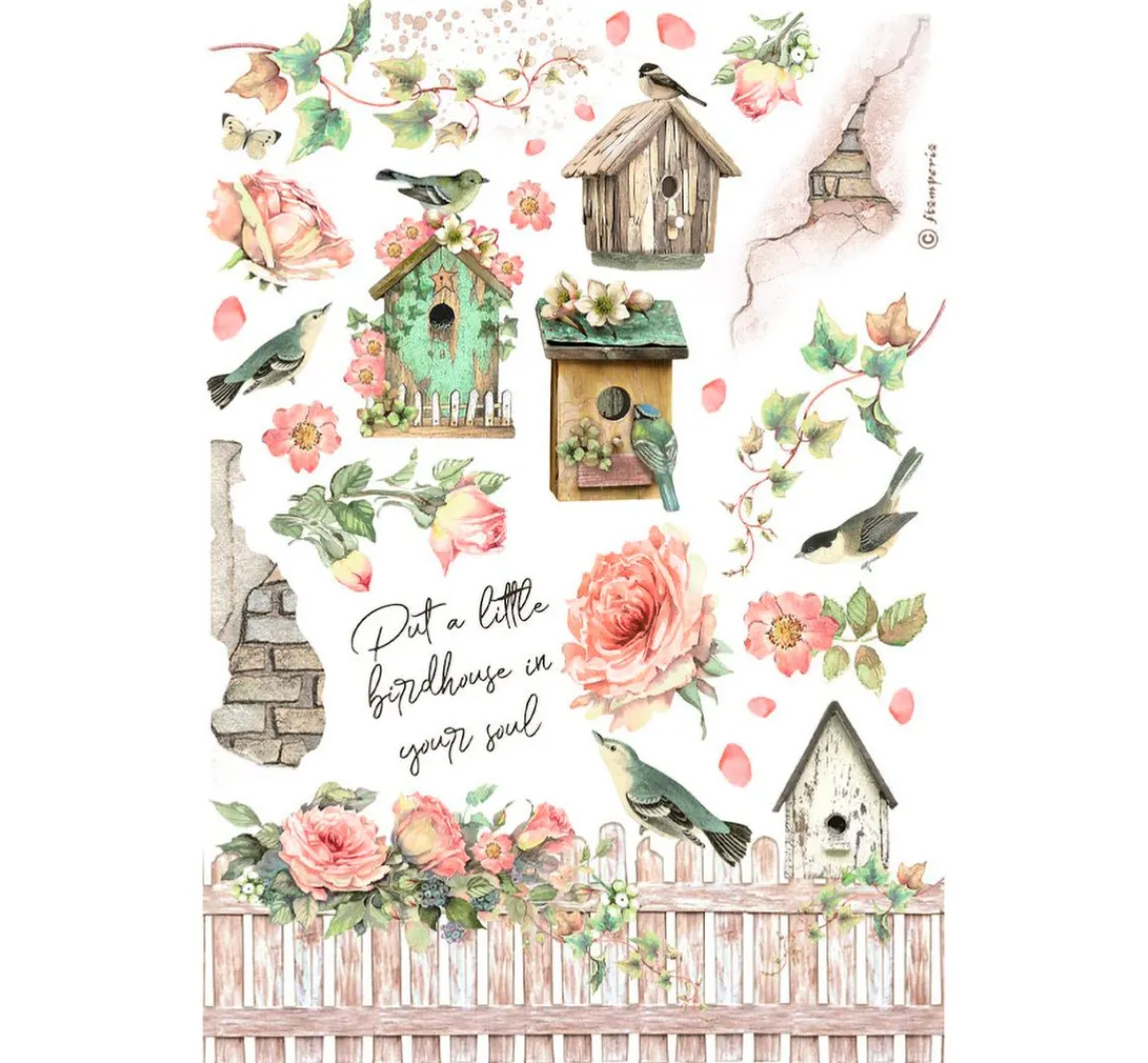 Outlet Stamperia Washi Pad "House of Roses"